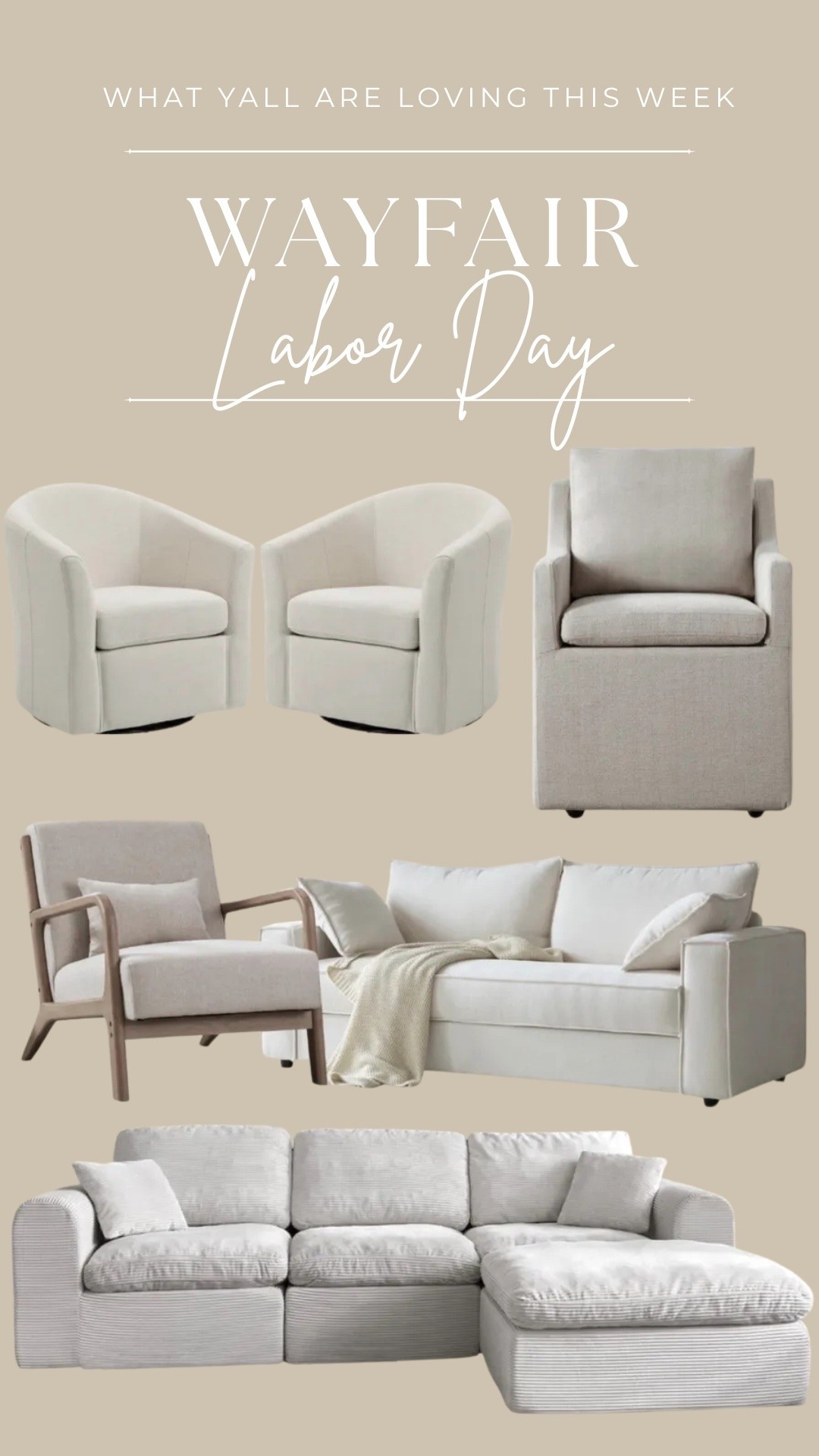 @Wayfair Labor Day weekend sale finds! Loving these furniture options for a home refresh!



Home refresh, home furniture, decor inspo, home inspo, sale alert, Labor Day

#LTKHome #LTKSaleAlert