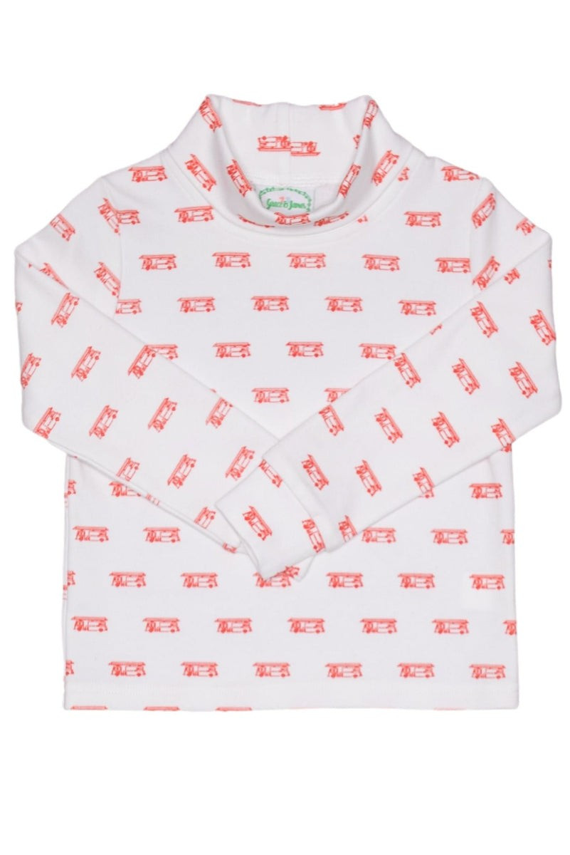 Firetruck Turtleneck | Grace and James Kids