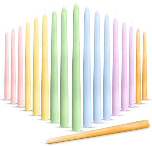 Nuanchu Taper Candles 10 Inch (H) Dripless Tapered Smokeless Long Tall Unscented Dinner Candle fo... | Amazon (US)