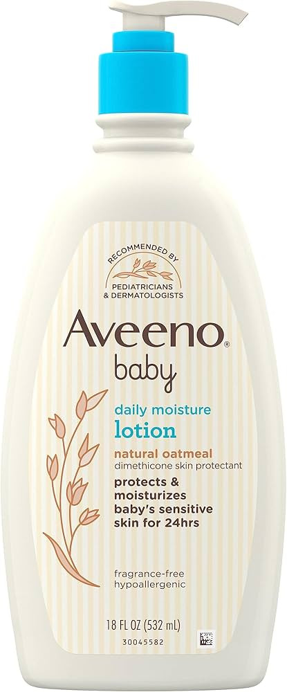 Aveeno Baby Daily Moisture Moisturizing Lotion for Delicate Skin with Natural Colloidal Oatmeal &... | Amazon (US)