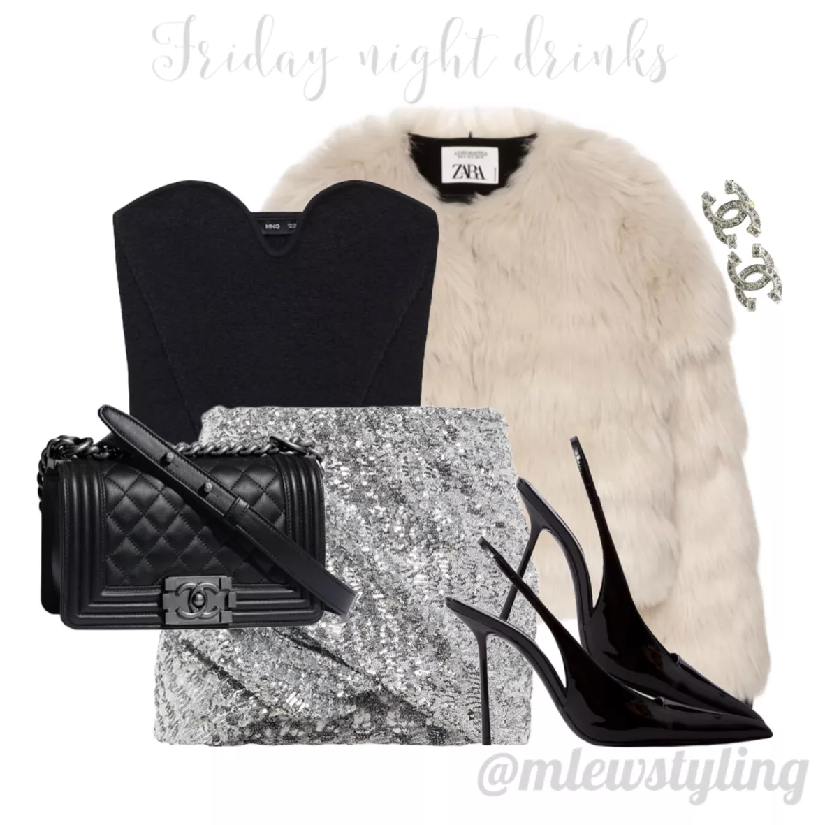 fakerstrom / minimal / outfit / black / white / YSL bag  Fashion, Winter  outfits dressy, London aesthetic outfits