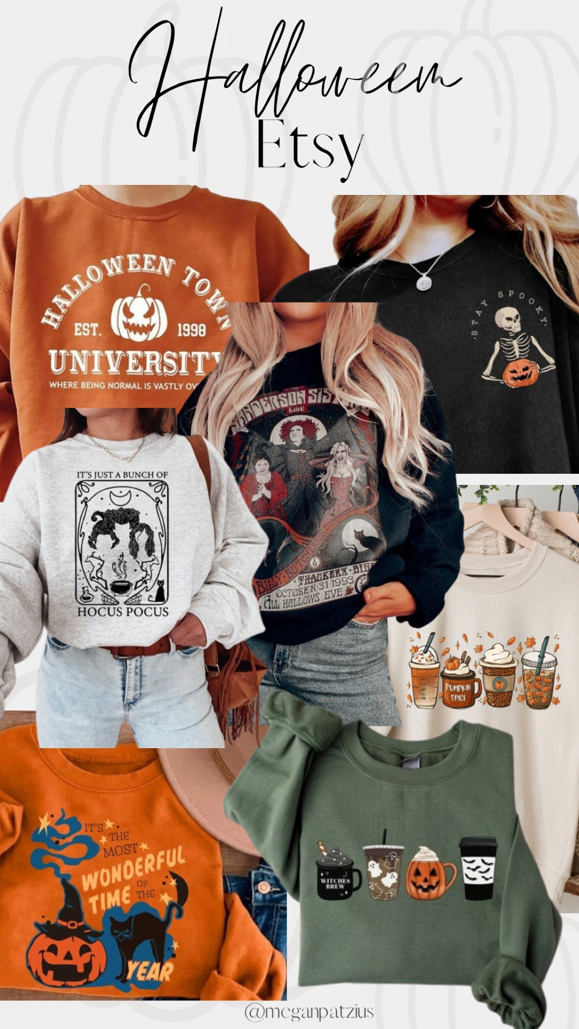 Halloween Sweatshirts Etsy 👻 

#LTKSeasonal #LTKfindsunder50 #LTKHalloween