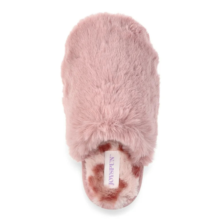 Joyspun Women's Plush Scuff Slippers | Walmart (US)