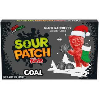 Sour Patch Kids, Coal Black Raspberry Soft & Chewy Holiday Candy, 3.1 oz | CVS Health