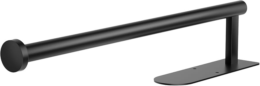 Amazon.com - Paper Towel Holder, Self Adhesive or Screw Mounting, Black Wall Mount SUS304 Stainle... | Amazon (US)