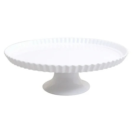 Better Homes and Gardens White Cake Plate, Set of 2 | Walmart (US)