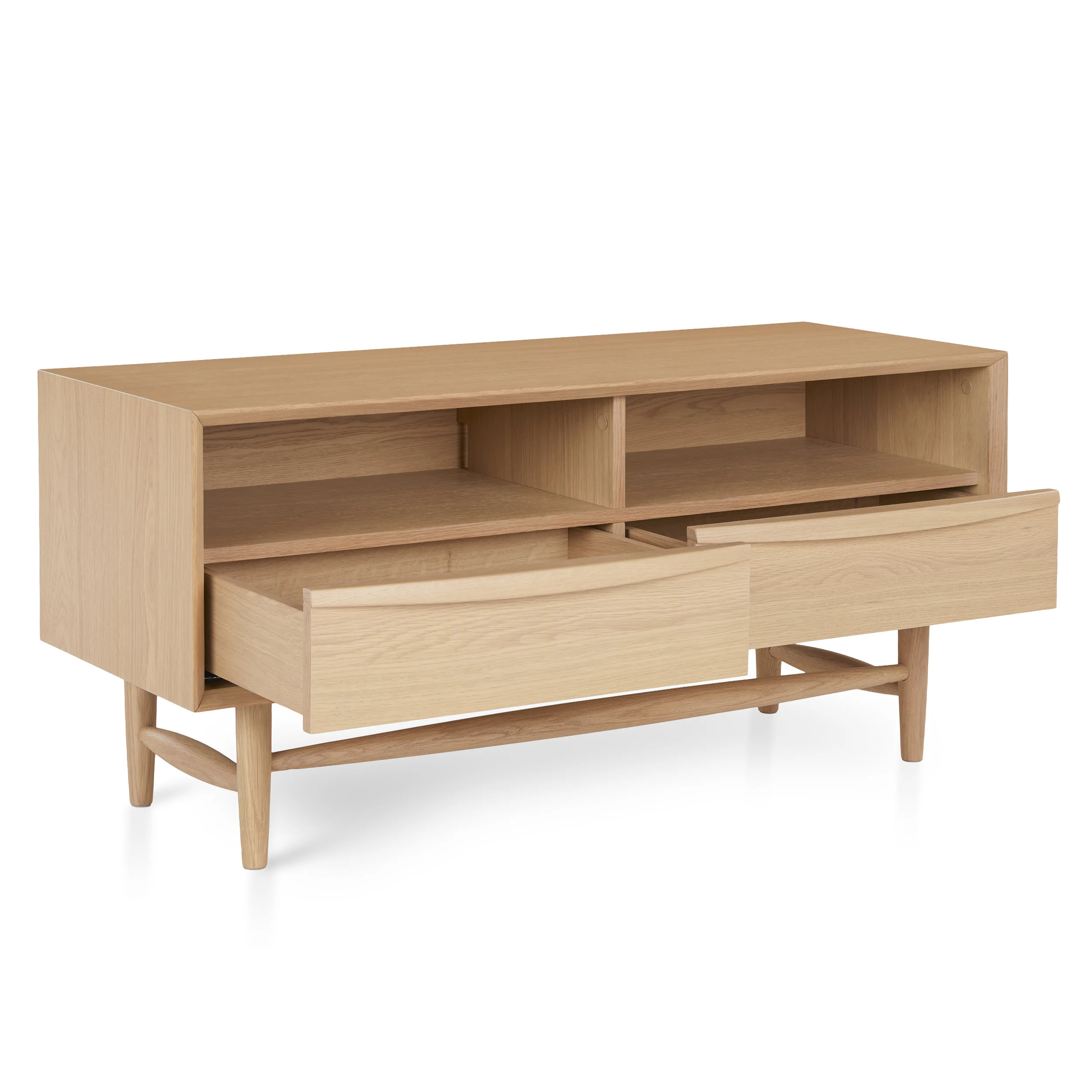 Lenia 42" Low Media Unit - White Oak | Article
