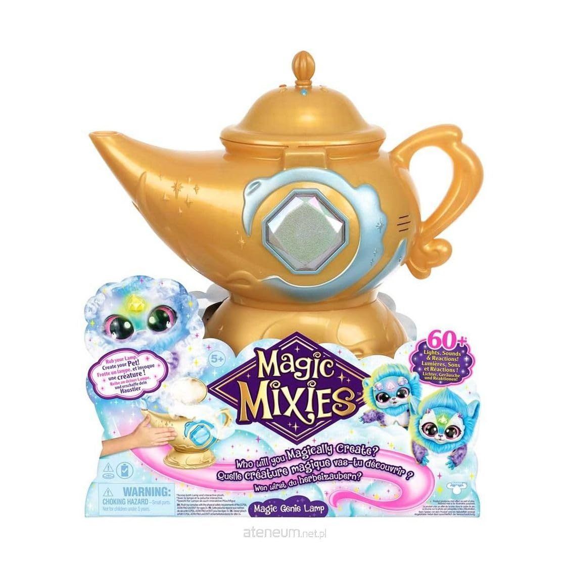 Magic Mixies Magic Genie Lamp with Interactive 8" Blue Plush Toy and 60+ Sounds & Reactions. Unlo... | Amazon (US)