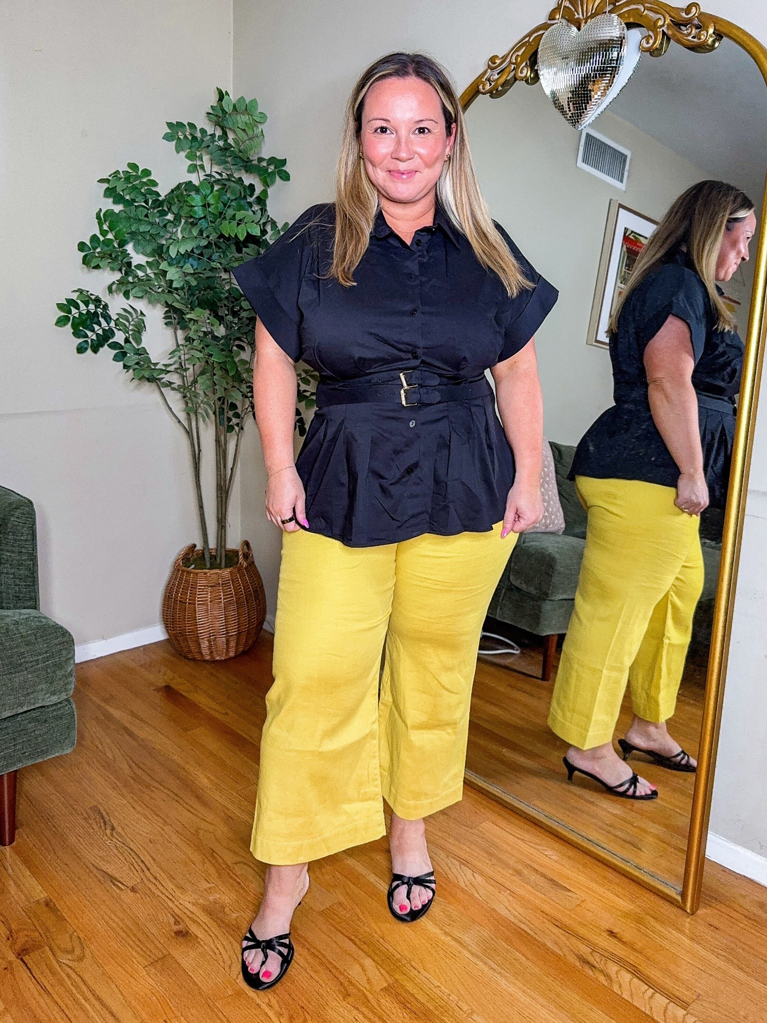 Anthropologie code SHELLI20 good through 6/30 
Top size LARGE 
Pants size 31 PETITE 

Summer style, summer outfit, workwear, work pants, summer trends, summer pants, office outfits, petite style, business casual, button down tops, curvy style

#LTKMidsize #LTKSaleAlert #LTKPetite