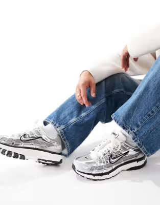 Nike P-6000 trainers in silver | ASOS (Global)