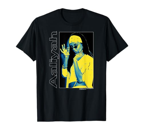 Aaliyah Blue and Yellow Hip Hop T-Shirt | Amazon (US)