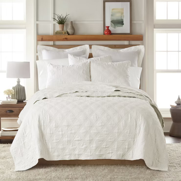 Linen Front/Cotton Back Quilt - Levtex Home | Target