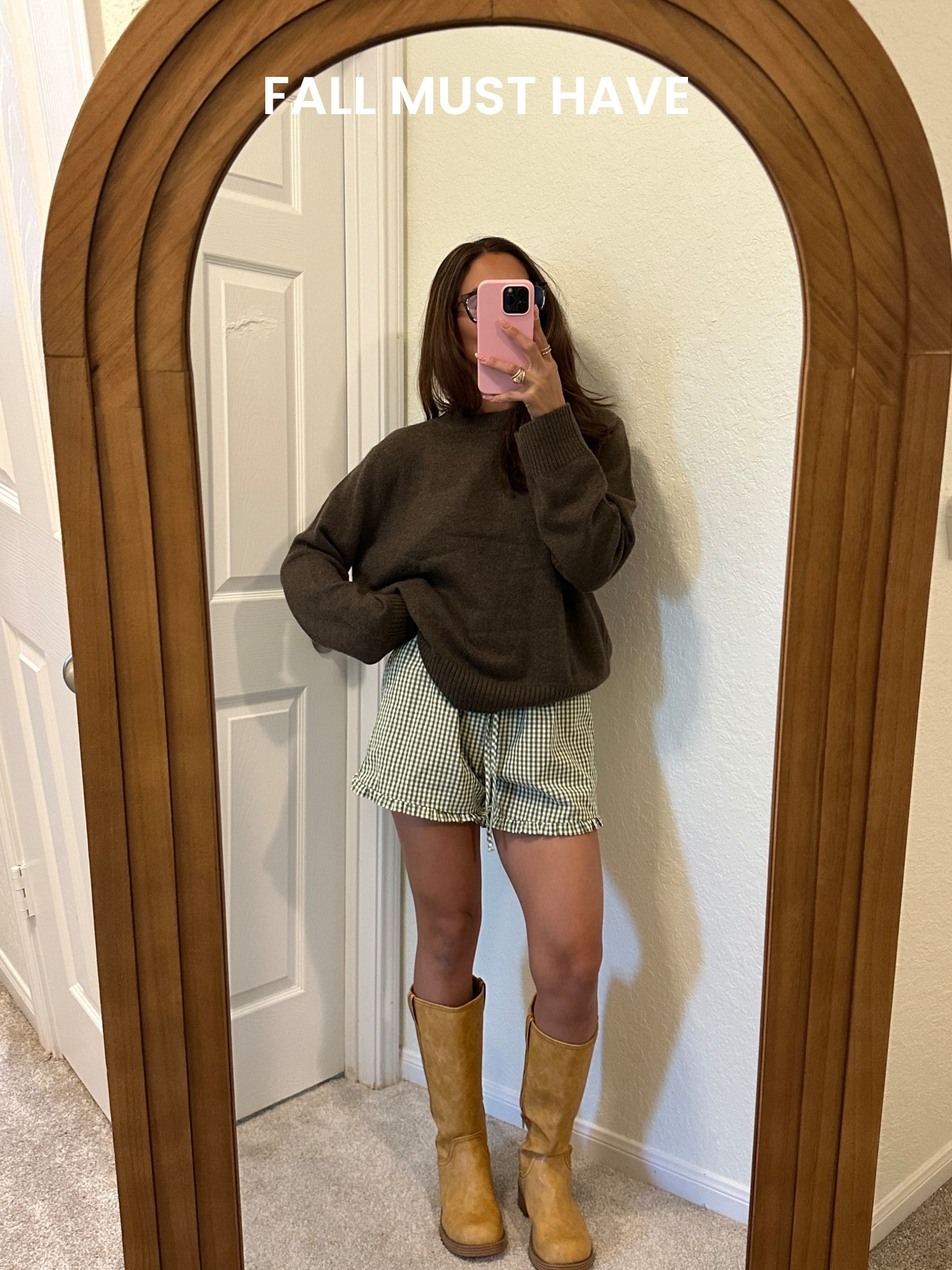 Fall outfit ready!! These Frye boots dupe finally restocked! Get yours before they sellout again!! Fits tts and with a little space so I can wear with thick socks if needed! 

Normal shoe size:7.5 ordered : size 7.5

#LTKFallSale #LTKSeasonal #LTKStyleTip

#LTKSeasonal #LTKStyleTip #LTKFallSale