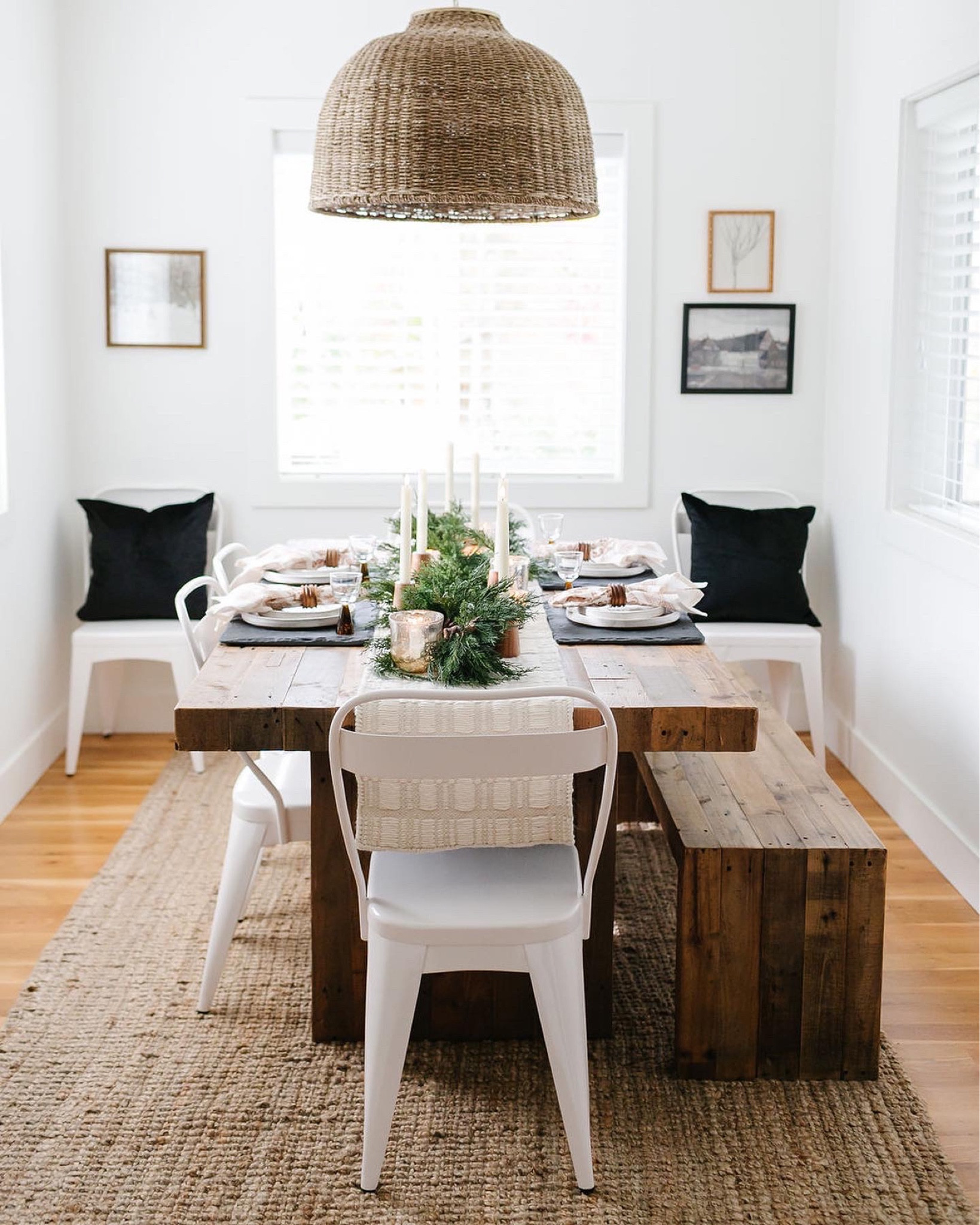 Farmhouse table, dining bench, reclaimed wood table, Christmas table

#LTKhome #LTKsalealert #LTKstyletip