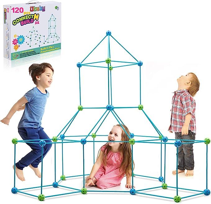 Obuby Kids Fort Building Kit 120 Pieces Construction STEM Toys for 5 6 7 8 9 10 11 12 Years Old B... | Amazon (US)