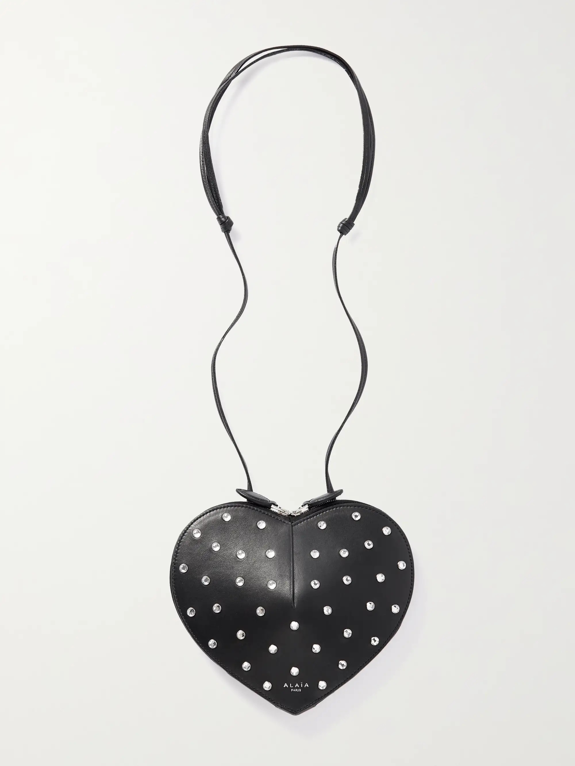Le Coeur crystal-embellished leather shoulder bag | NET-A-PORTER (US)