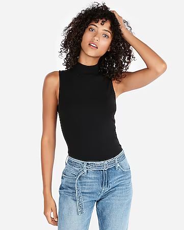 sleeveless mock neck tank | Express