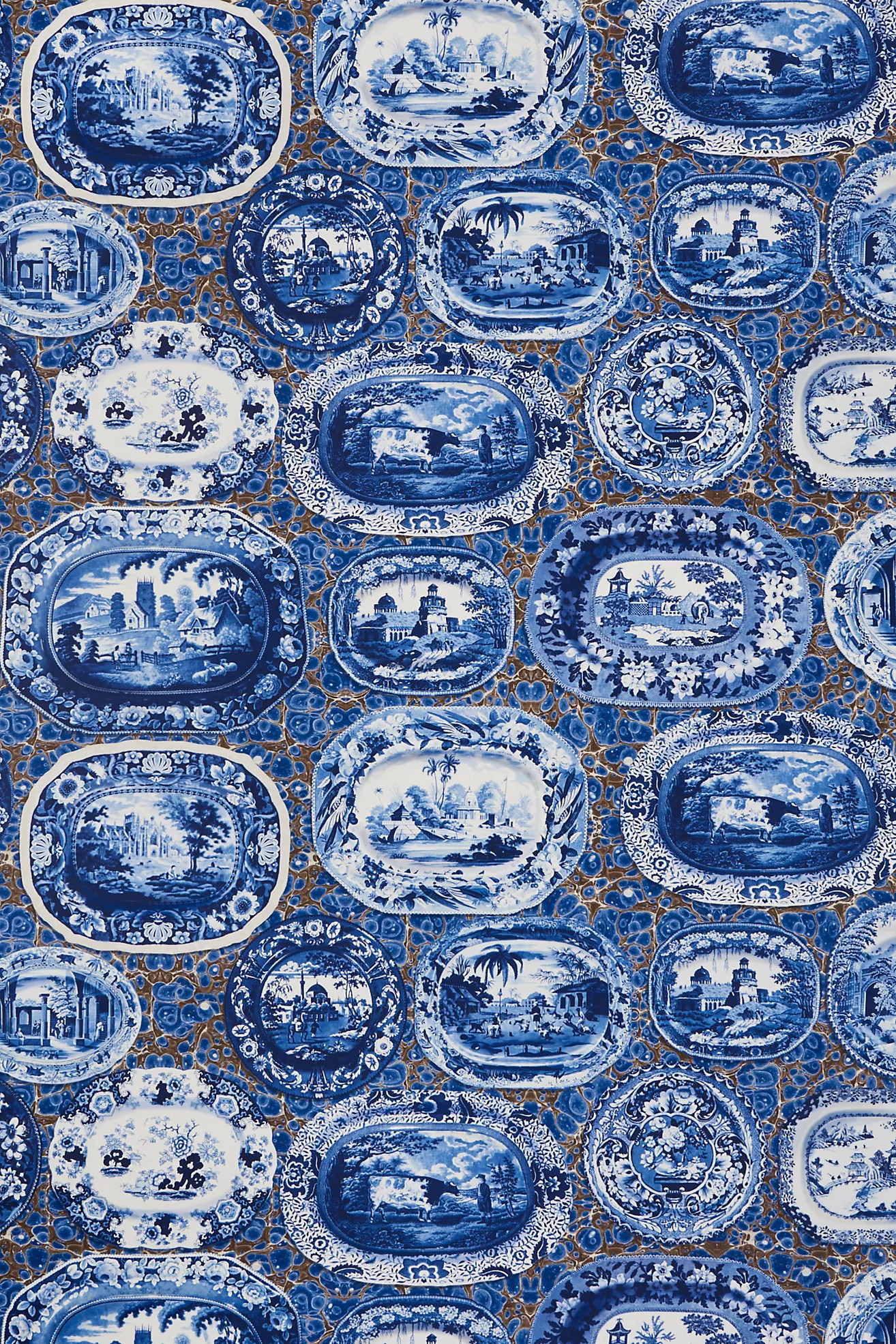 Schumacher x Johnson Hartig Plates & Platters Wallpaper | Anthropologie (US)