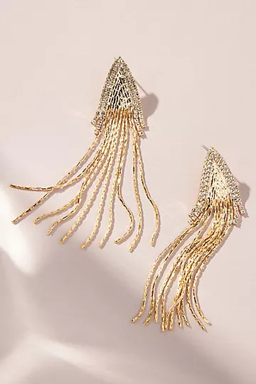 Triangle Fringe Earrings | Anthropologie (US)