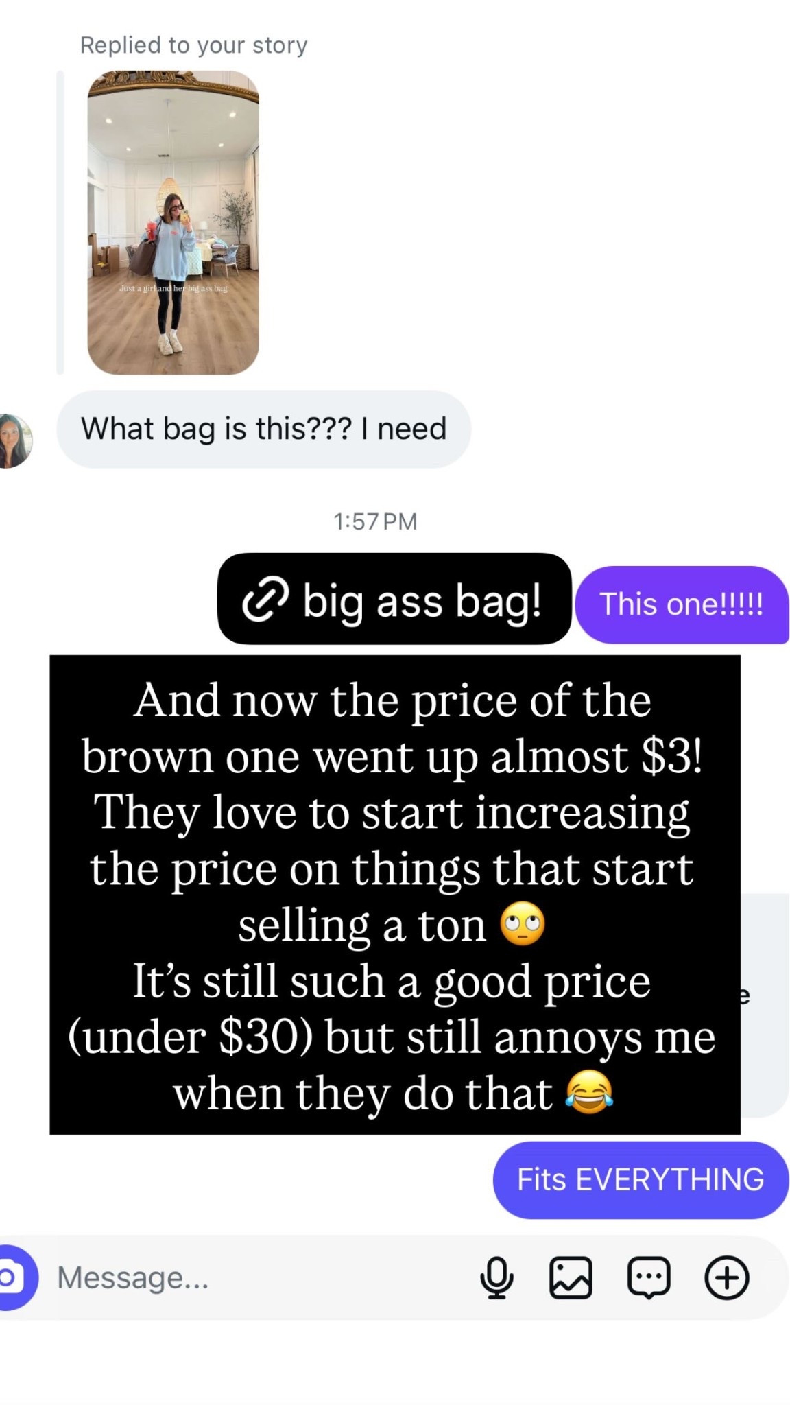 And now the price of the brown one went up almost $3! They love to start increasing the price on things that start selling a ton 🙄
It’s still such a good price (under $30) but still annoys me when they do that 😂