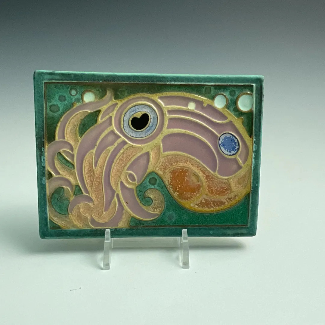 Handmade Ceramic Art Tile, Cute Baby Octopus - Etsy | Etsy (US)