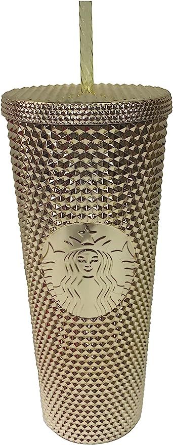 Starbucks Gold Studded Tumbler 2022 Fall Winter Holiday Bling (24 oz - Venti) | Amazon (US)
