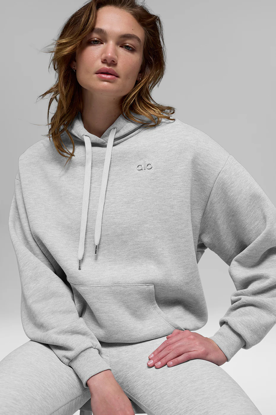 ALO | Accolade Hoodie in Athletic Heather Grey, Size: XS | Alo Yoga (US)