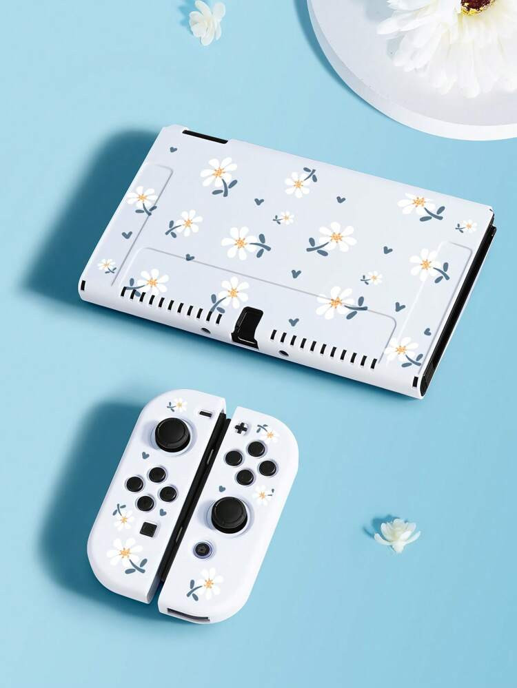 Silicone Floral Print Case Compatible With Nintendo Switch OLED | SHEIN