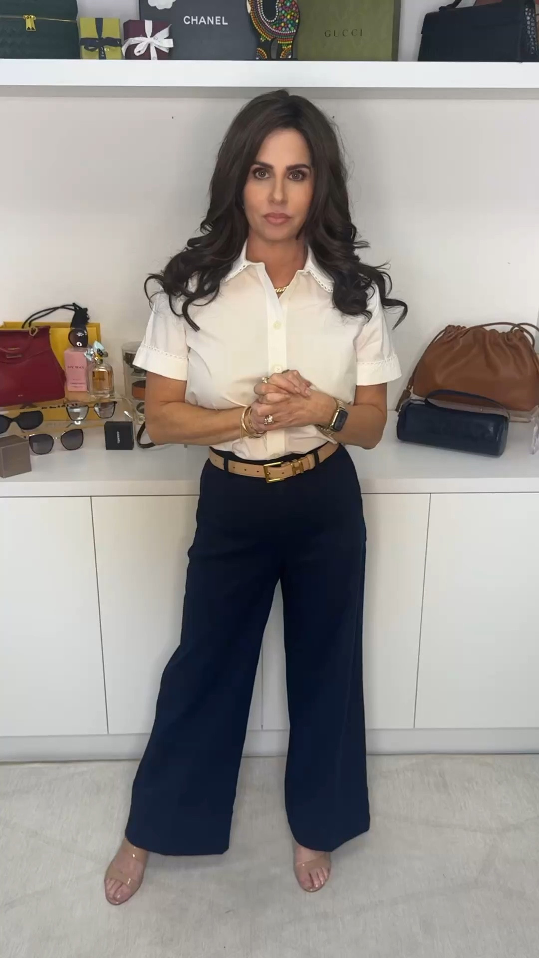 Love these navy pants. I am wearing an xsp. #navypants #workwearinspo 

#LTKWorkwear #LTKOver40 #LTKSpringSale