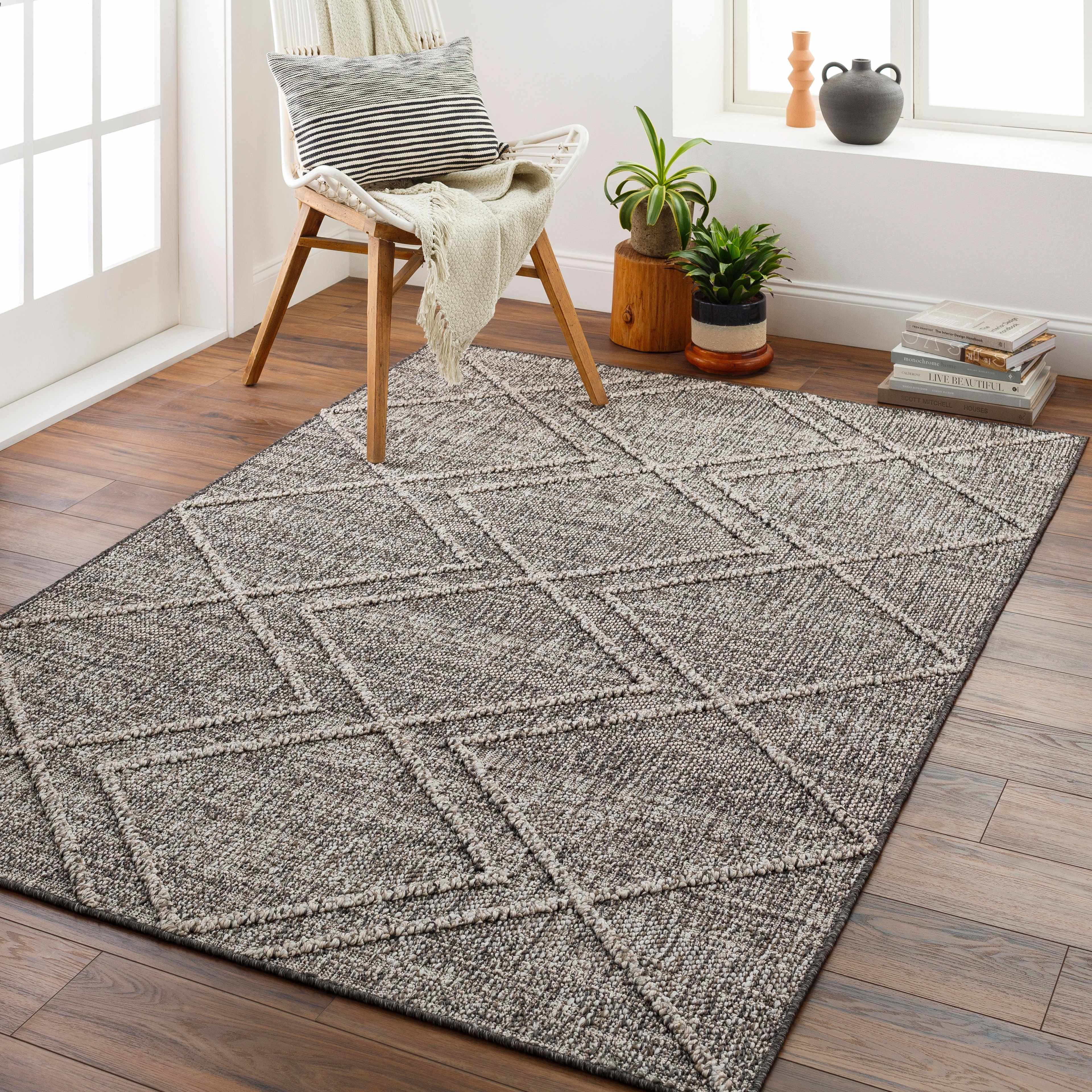 Beige Gray Atsuo Area Rug | Boutique Rugs