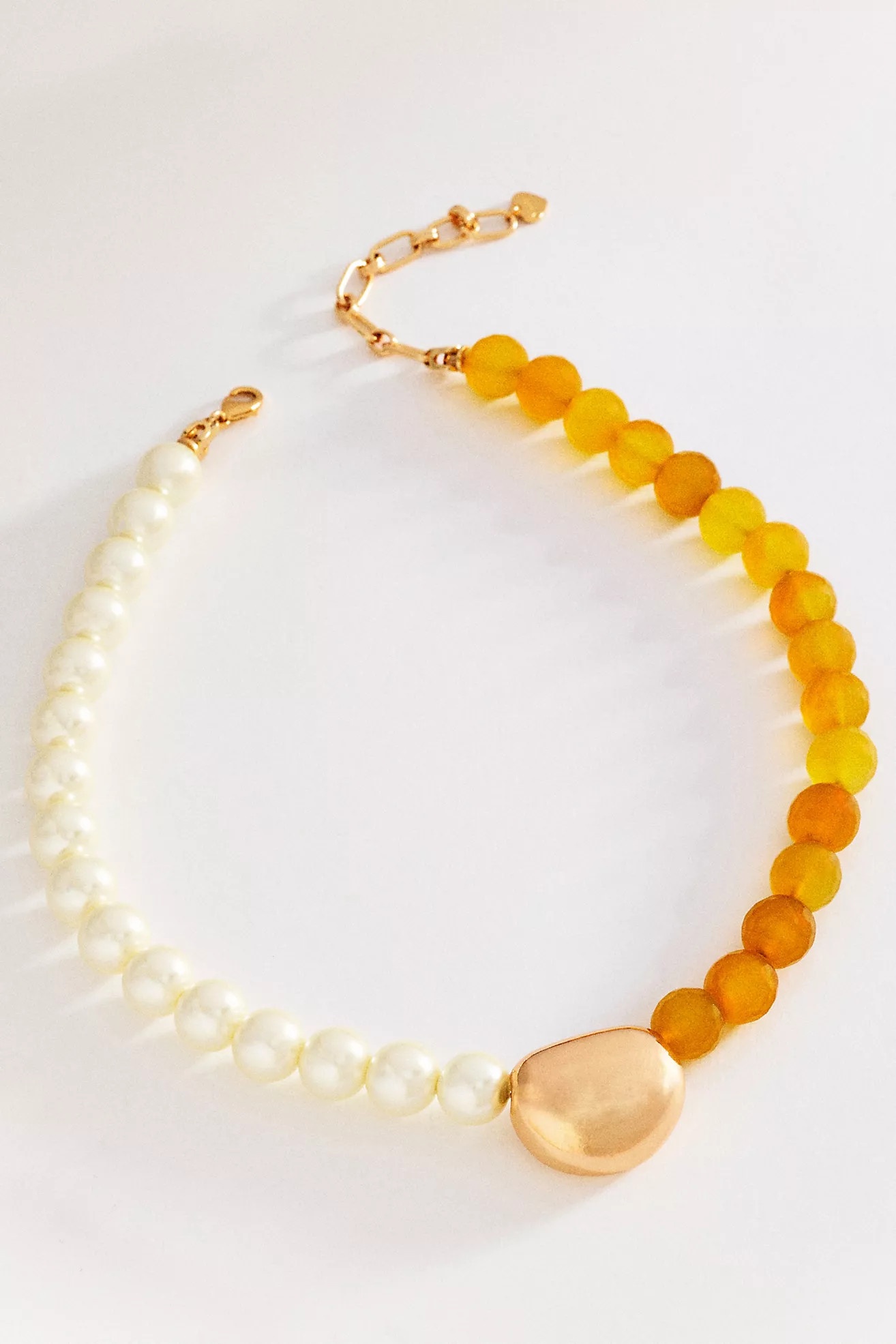 Two-Tone Beaded Pearl Necklace | Anthropologie (US)