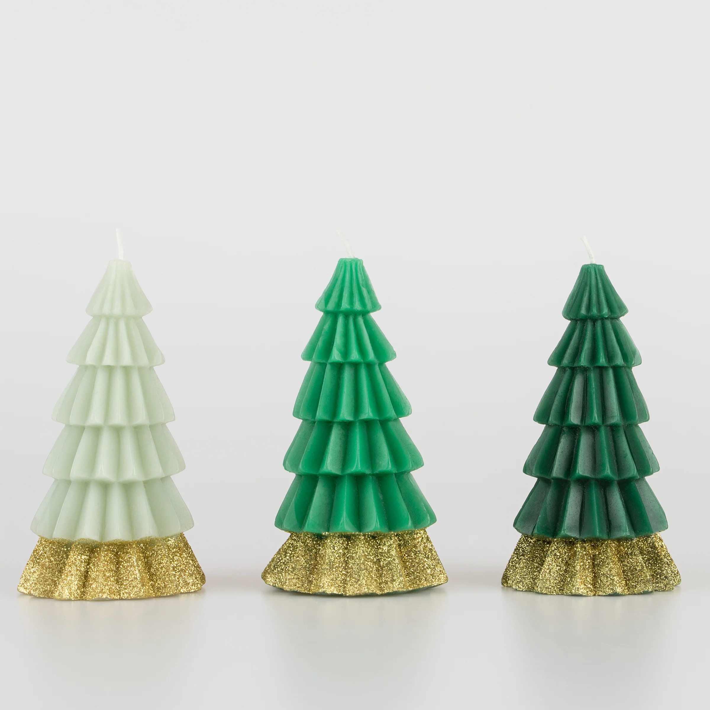 Green Christmas Tree Candles | Meri Meri