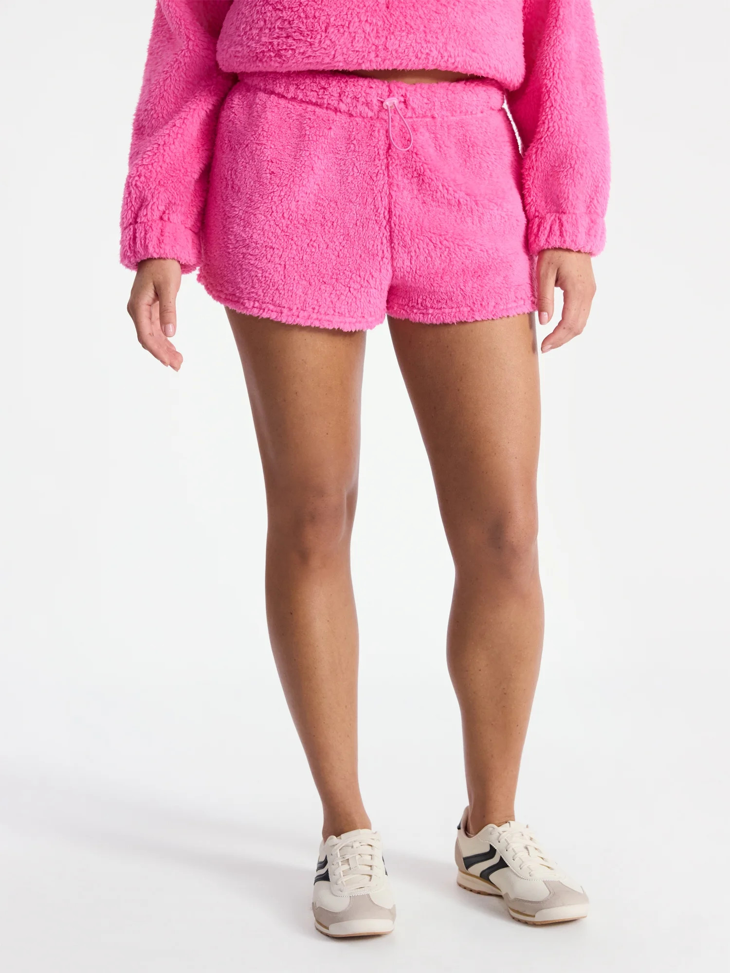 No Boundaries Plush Bungee Cord Shorts, Women's - Walmart.com | Walmart (US)