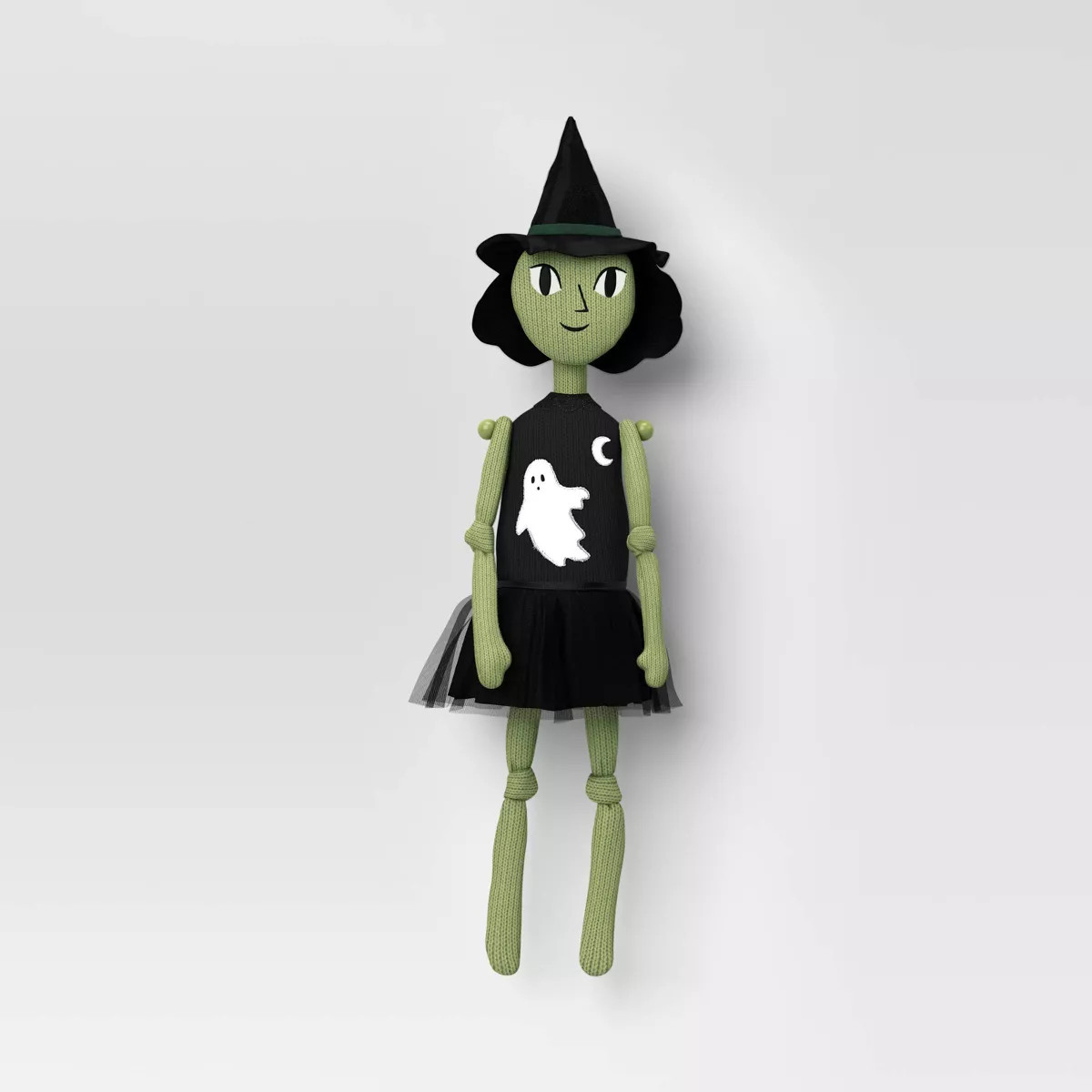 Knit Witch Character - Hang or Sit - Hyde and EEK! Boutique™ Green/Black | Target