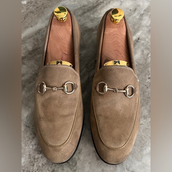 GUCCI JORDAAN HORSEBIT LOAFER TAN SUEDE MOCCASIN $1050 37.5 / 7.5 US BRIXTON | Poshmark