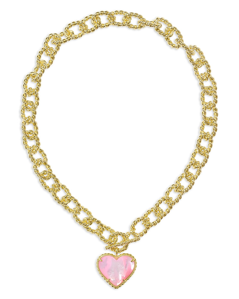 Kendra Scott Haisley Heart Rope Textured Link Pendant Necklace, 20.5 | Bloomingdale's (US)