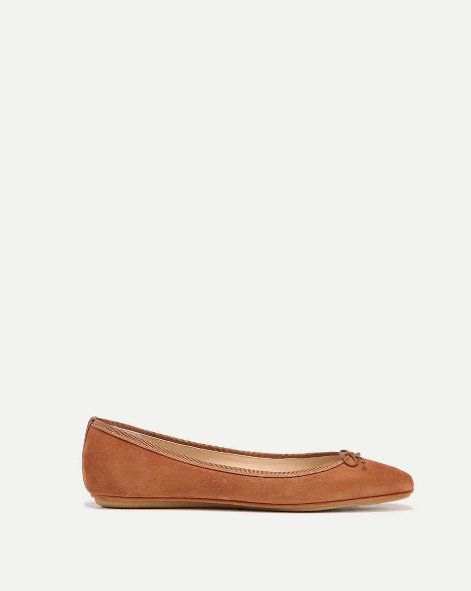 Beatrix Suede Ballet Flat | Veronica Beard