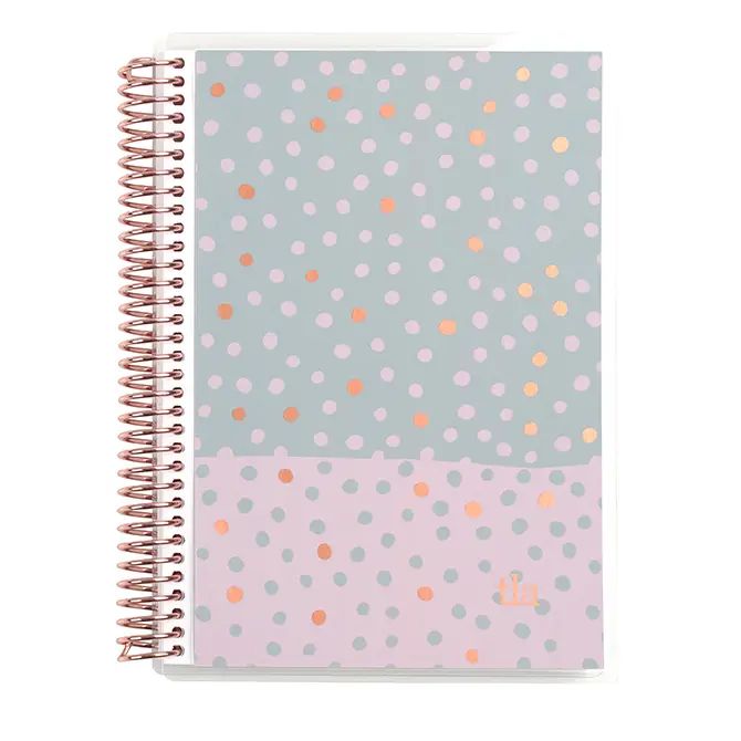 Metallic Color Block Polka Dots A5 Checklist Notebook | Erin Condren | Erin Condren