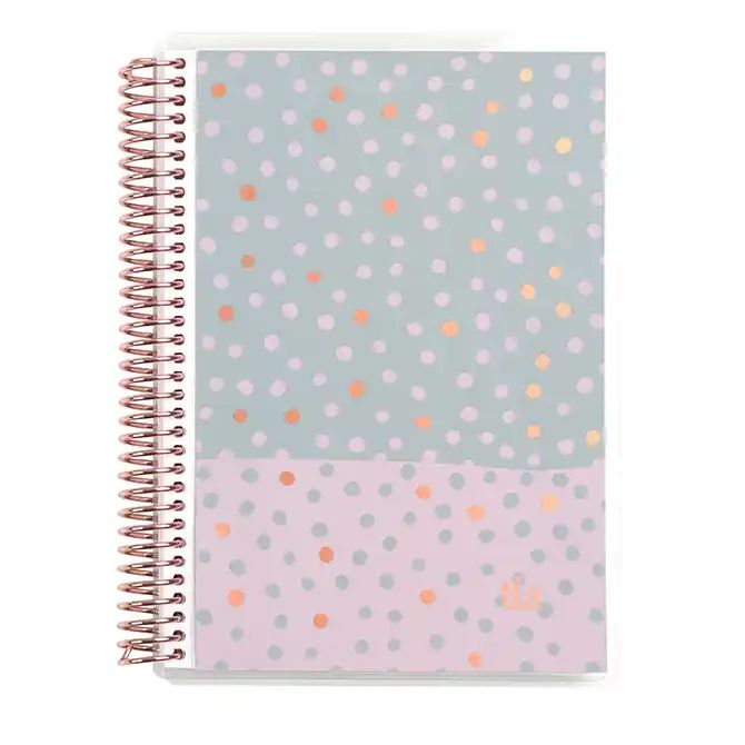 Metallic Color Block Polka Dots A5 Checklist Notebook | Erin Condren | Erin Condren