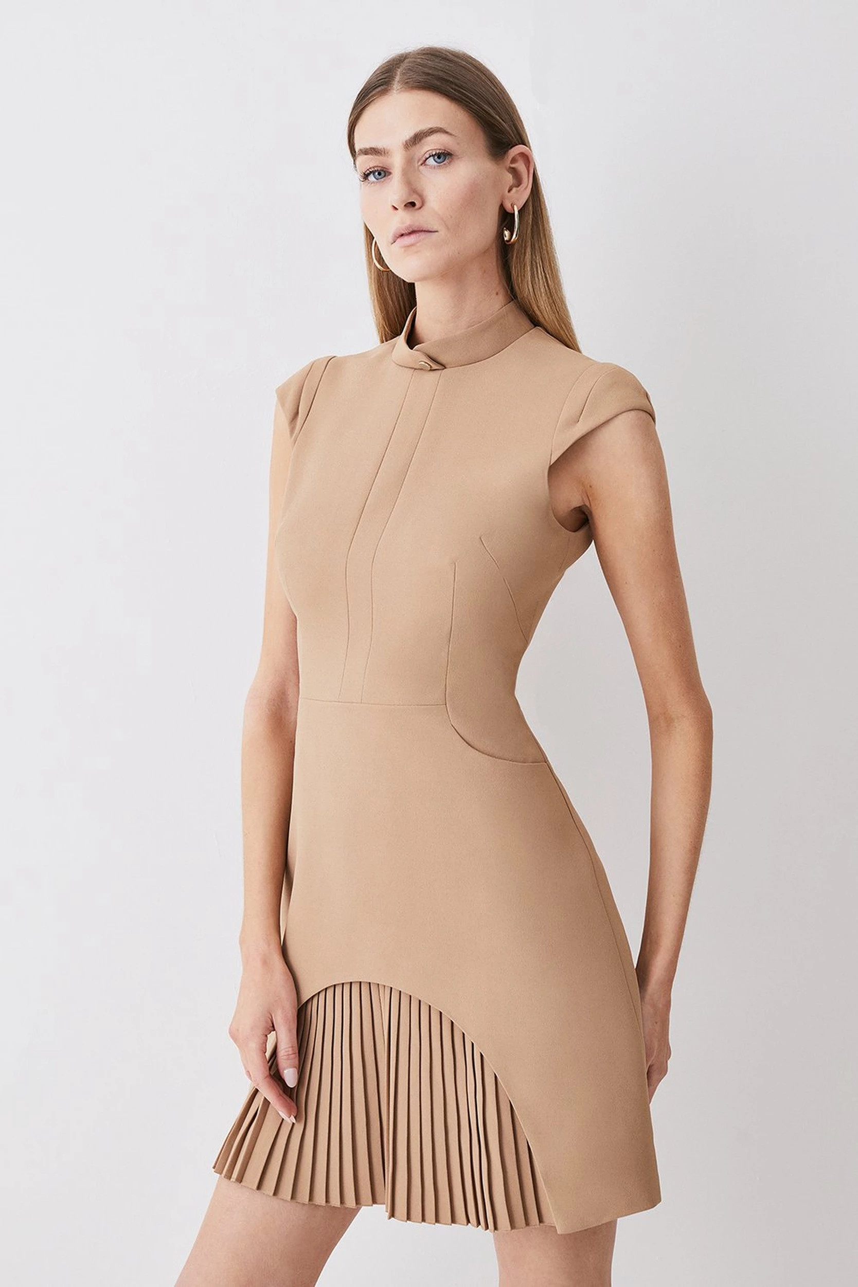 Military Tailored Mini Dress | Karen Millen UK + IE + DE + NL