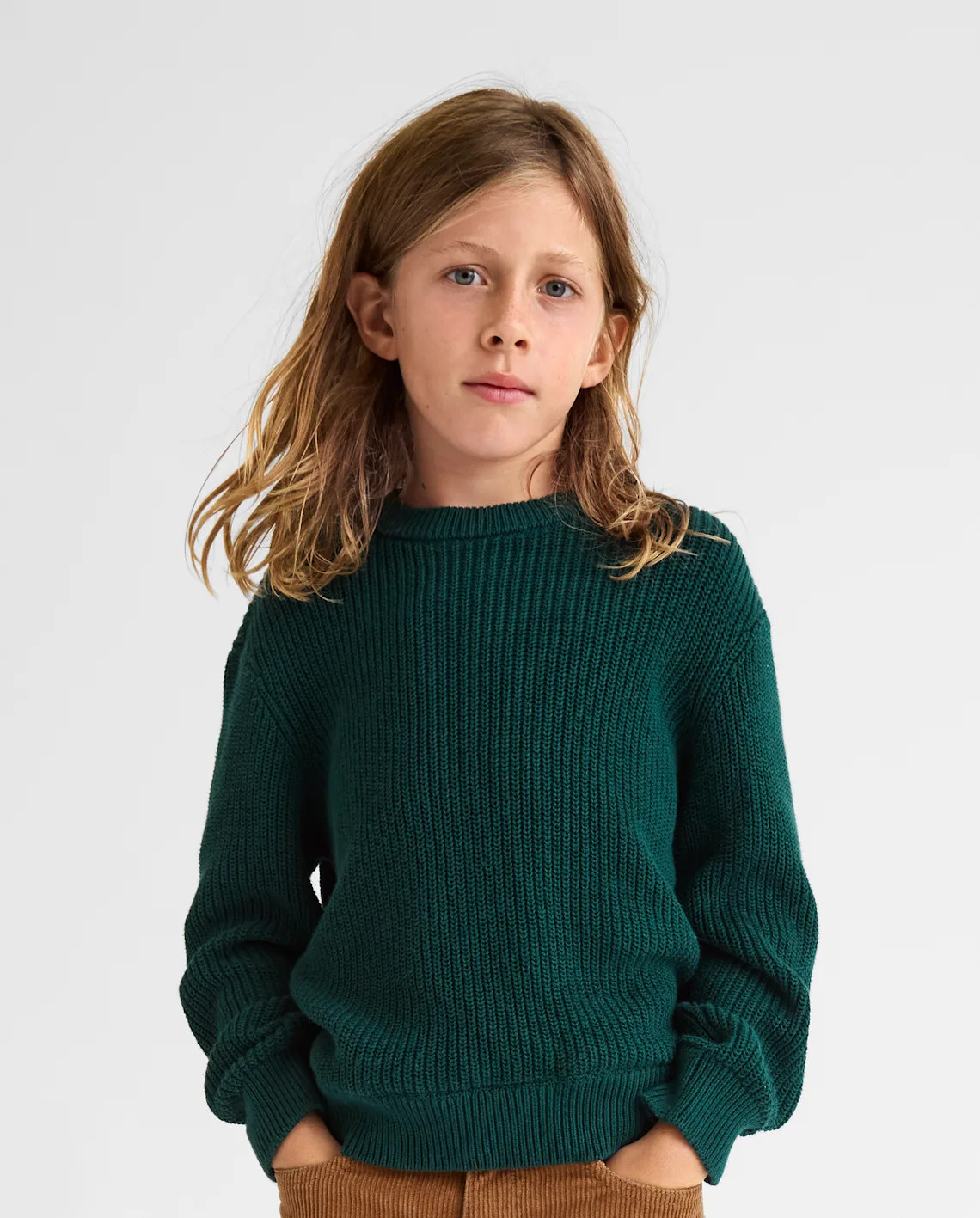 Boys Shaker Stitch Sweater - green | The Children's Place