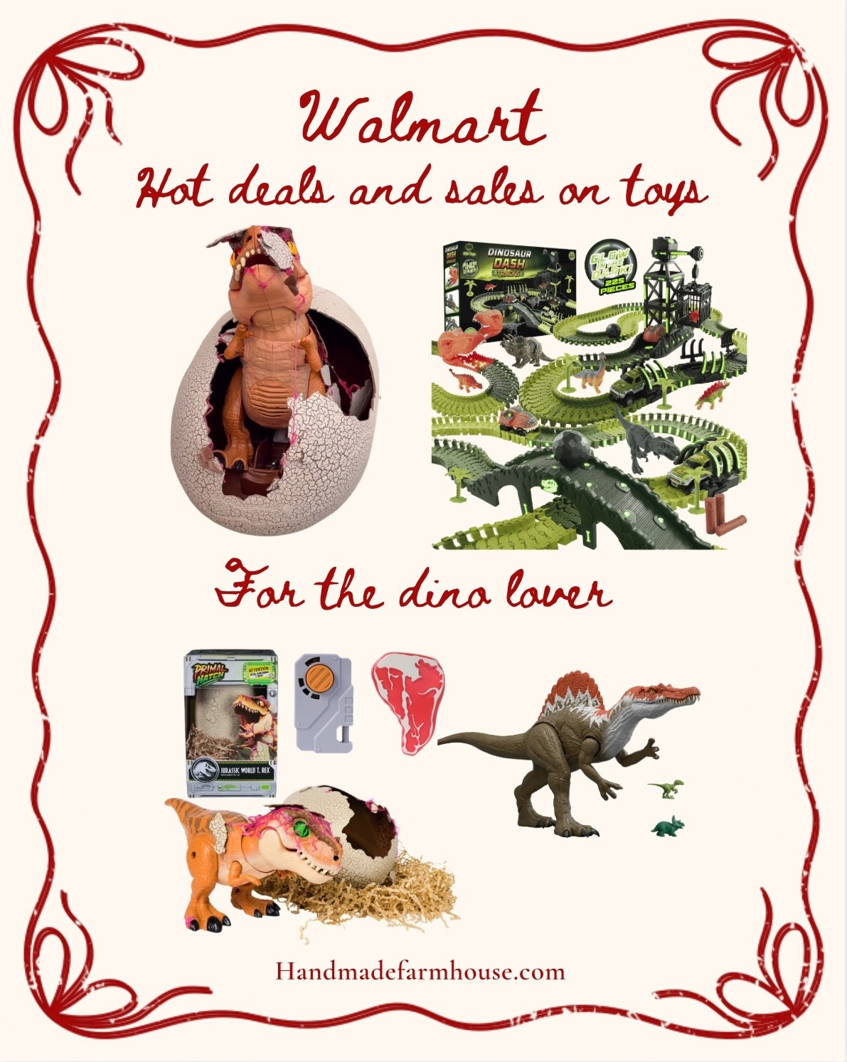Linking a couple of my very favorite @walmart holiday toy deals, and they’re on sale today! This Dino dash track is amazing and the Jurassic hatching egg is so magical. #Walmartpartner #walmart 

#LTKSaleAlert #LTKGiftGuide #LTKHoliday