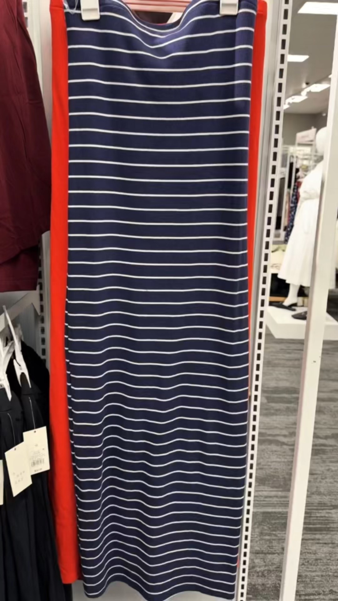 Happy Thursday!☺️ LIKE and comment "SHOP” to have all links sent directly to your messages. I love this tube dress!!😍 The ribbed fabric is so soft and stretchy that makes it comfy for summer!!☀️😎 It has a built-in shelf bra and is ankle length!!🤩 It comes in 6 colors! My favorite is the navy stripes!🥰 After getting it, I need to go back for more colors!😄 Which color are you grabbing?🤔


#summerfashion #targetfinds  #summerdress #targetmomof10 #summeroutfit #target #targetstyle #summerstyle #summerfashion #vacationdress #momstyle #tubedress#stripeddress #resortoutfit #resortstyle
 Summer date night, travel outfit 


#LTKMidsize #LTKFindsUnder50 #LTKOver40