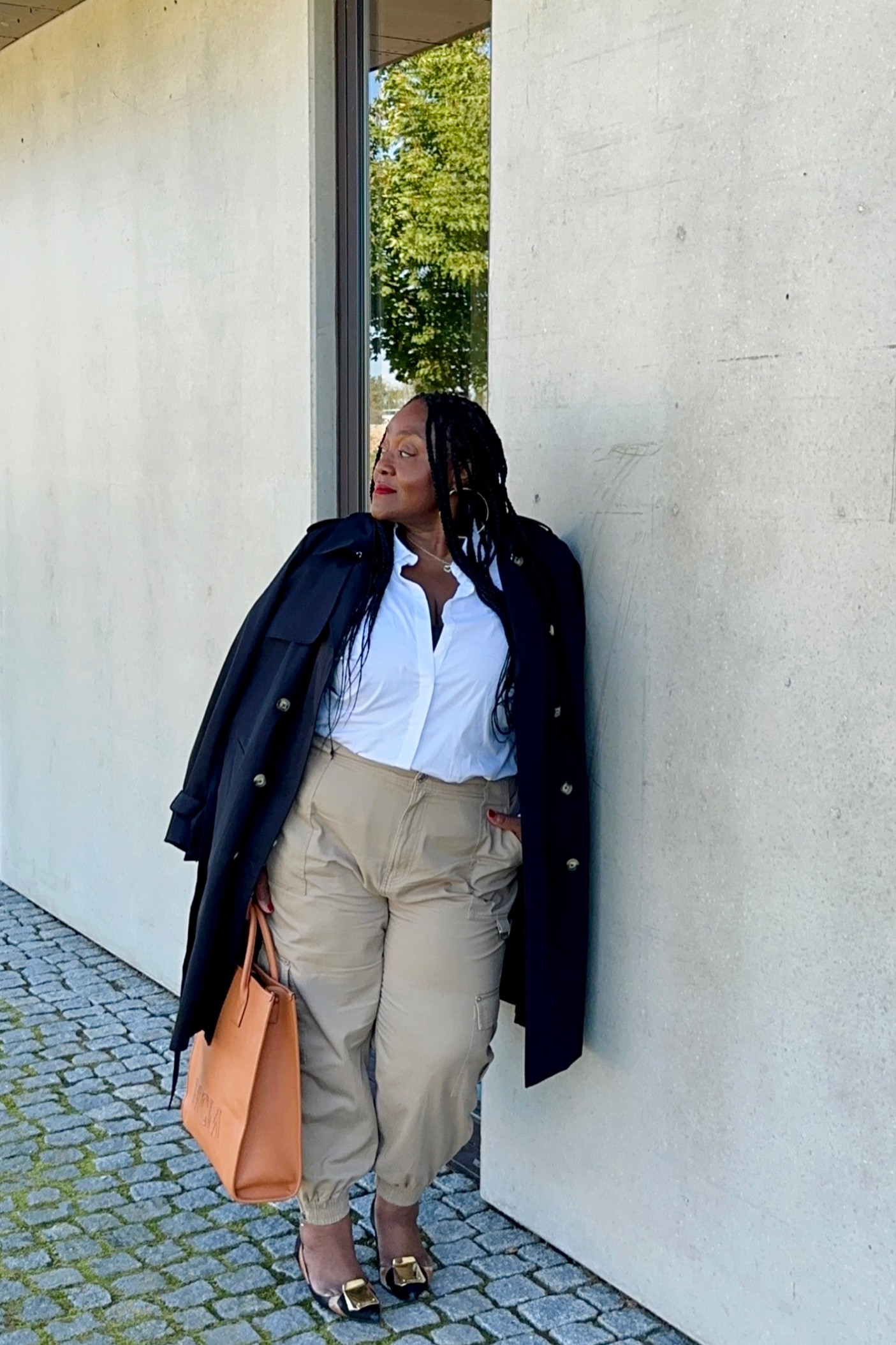 This black trench coat ✨
•


#LTKstyletip #LTKplussize #LTKworkwear