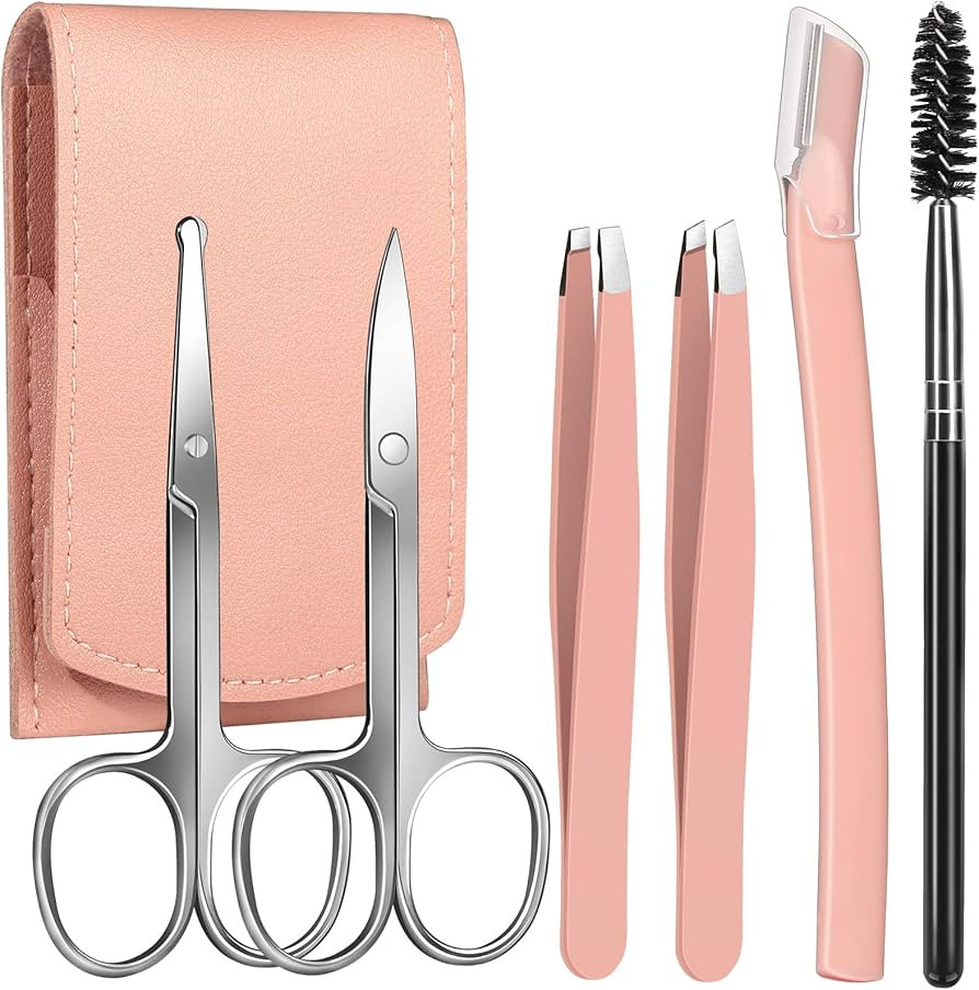 FANDAMEI Eyebrow Kit, Eyebrow Scissors, Eyebrow Tweezers for Women, Eyebrow Razor, Eyebrow Brush.... | Amazon (US)
