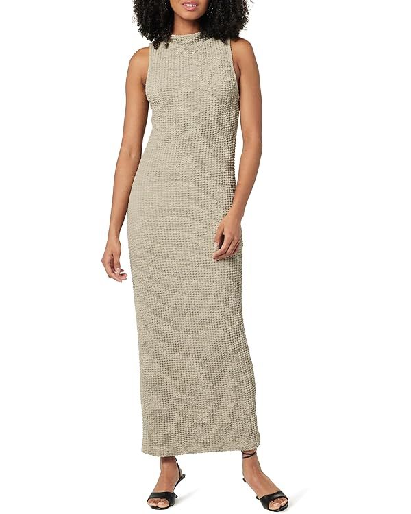 The Drop Women's Lena High Neck Textured Midi Dress | Amazon (US)