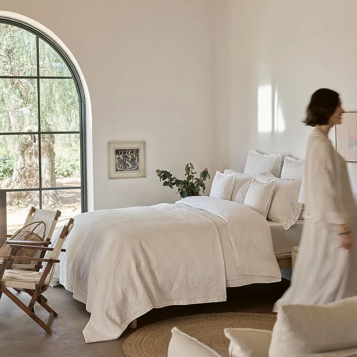 Vintage Etienne Cushion Cover | The White Company UK & ROW