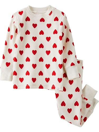little planet by carter's Neutral 2-piece Pajamas made with Organic Cotton, Forever Hearts, 12M | Amazon (US)