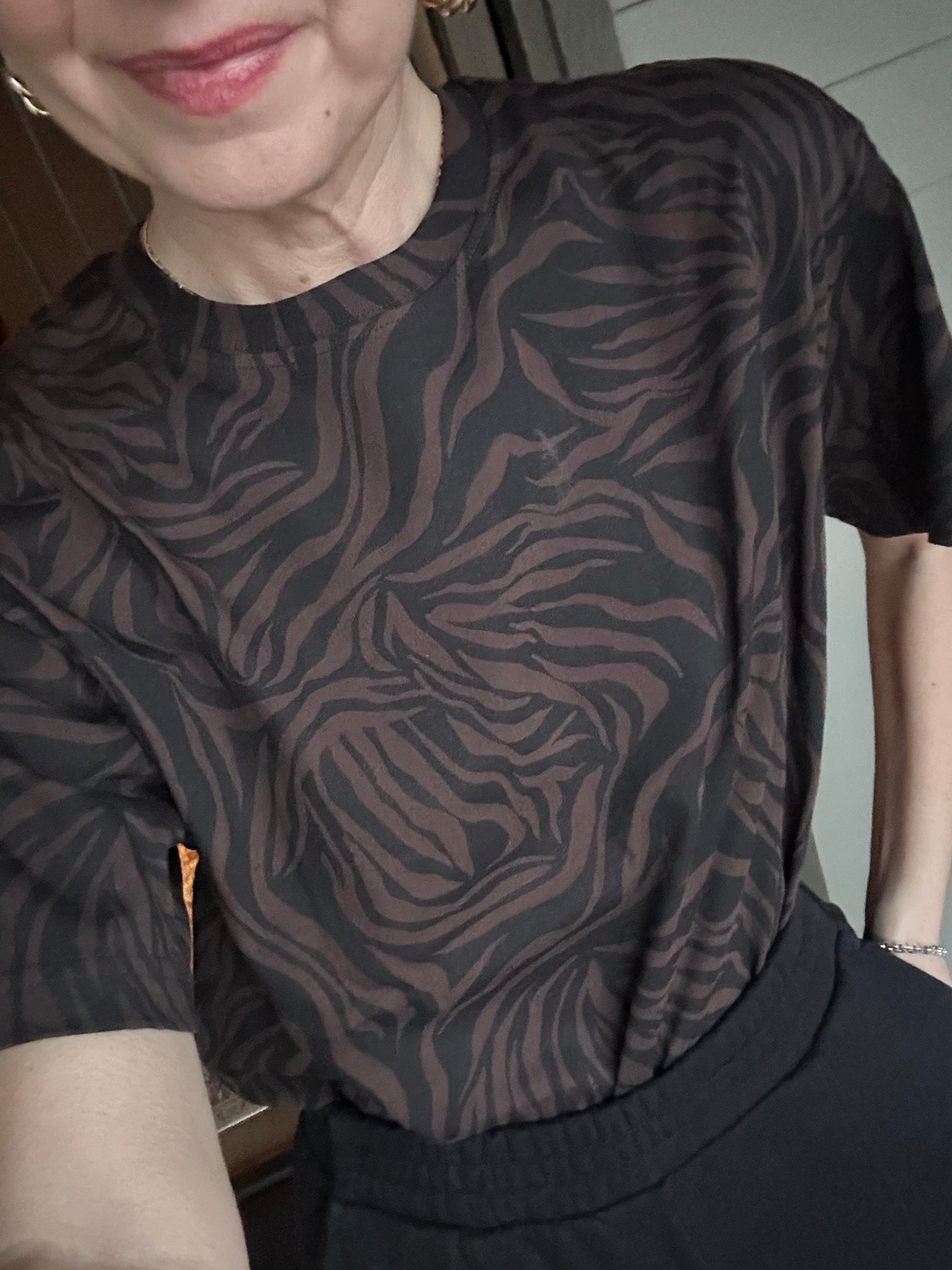 Animal Print Tee - love this tee. Great quality and fits TTS. I’m in a small 

#LTKFindsUnder50
