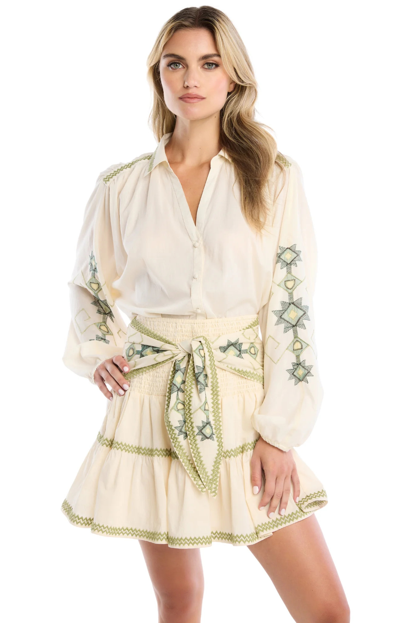 EMBROIDERED FRANKIE BLOUSE | ALLISON New York